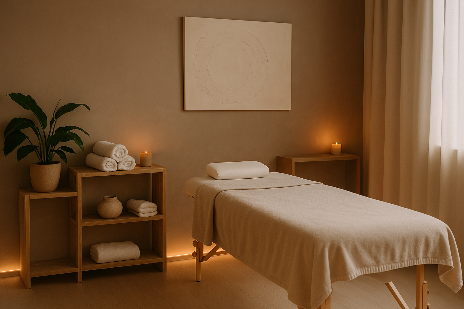 Massage in progress